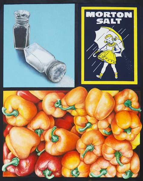 Salts N Peppers oil acrylic painting by James DePietro 