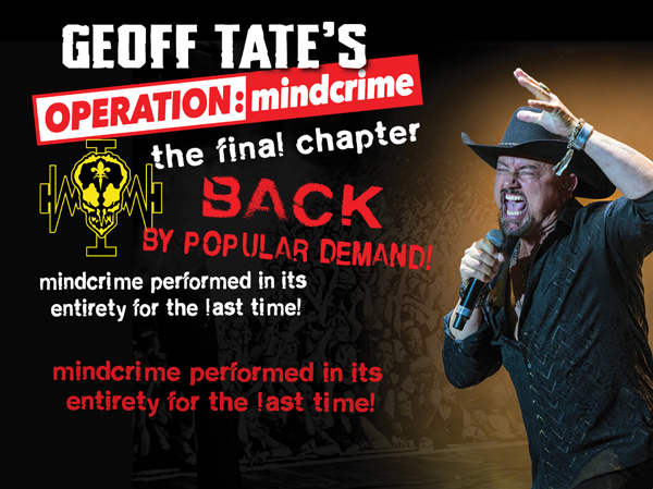 Geoff Tate to perform at Penn's Peak in Jim Thorpe, Pennsylvania in November 2026