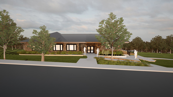 Cedar Crest college Harmon Center for technology rendering