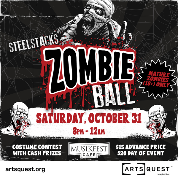 Steelstacks zombie ball on halloween in bethlehem, Pennsylvania